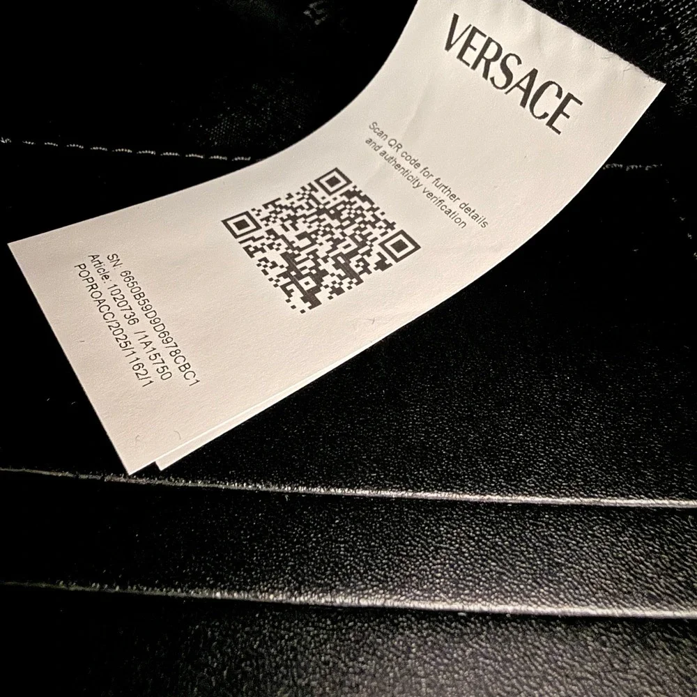 Versace greca embossed